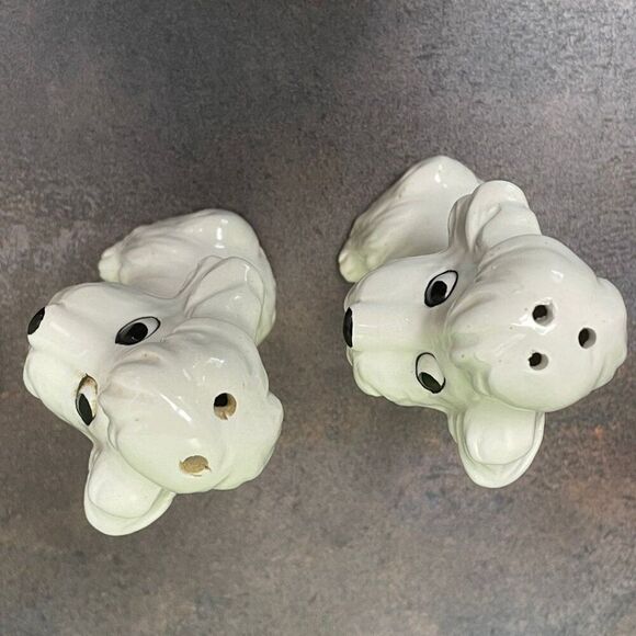 Vintage 1950s Poodle Salt & Pepper Shakers! Great condition. - Picture 6 of 7